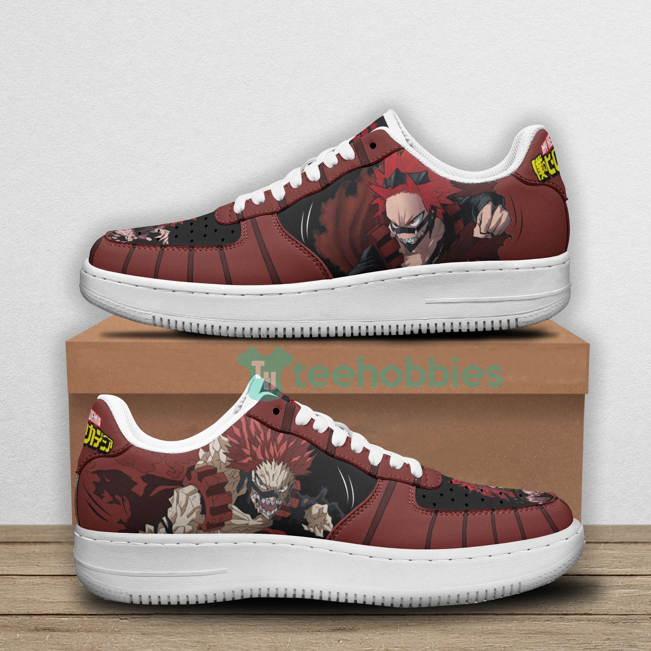 Red Riot Custom My Hero Academia Anime Air Force Shoes