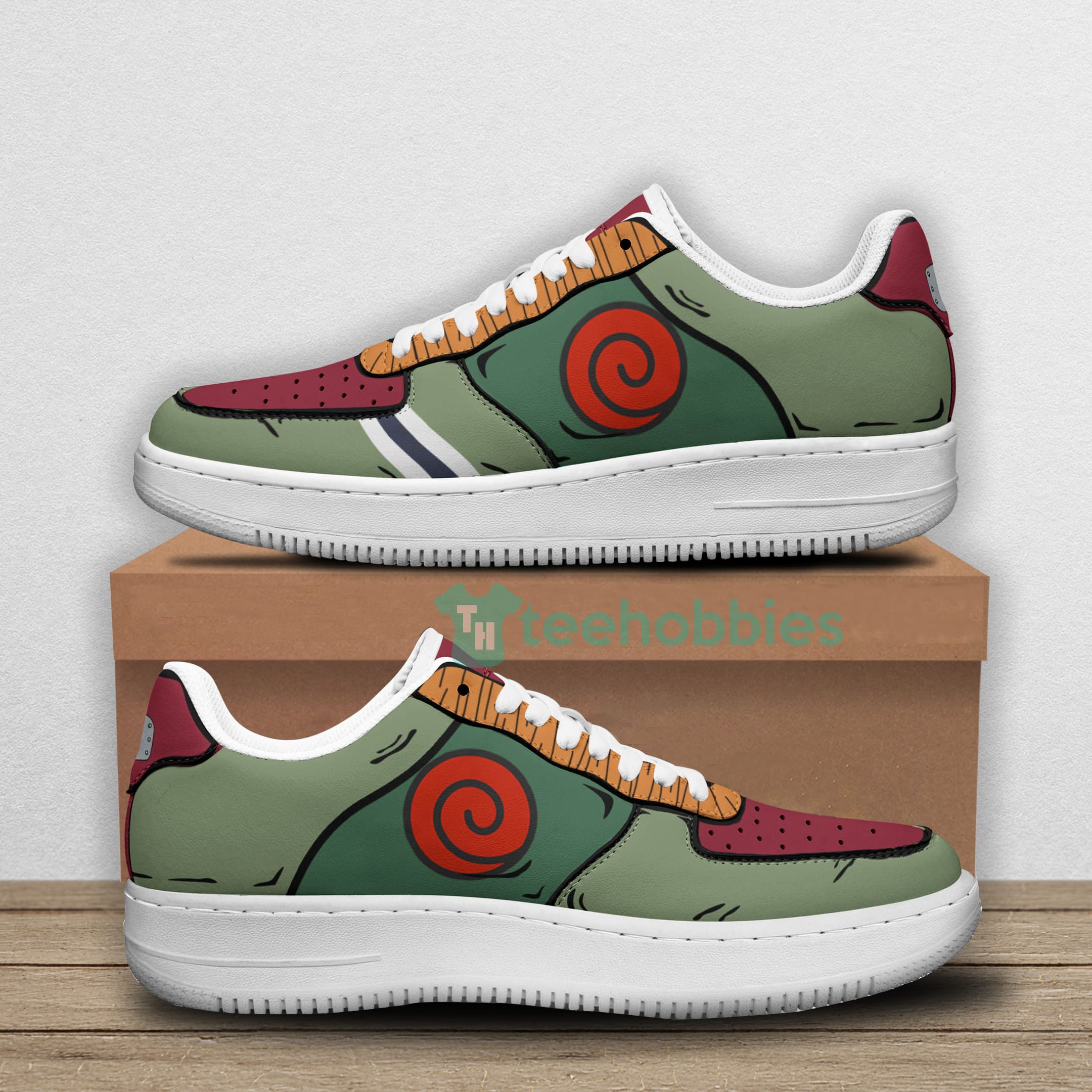 Rock Lee Unifrom Custom Naruto Anime Fans Air Force Shoes