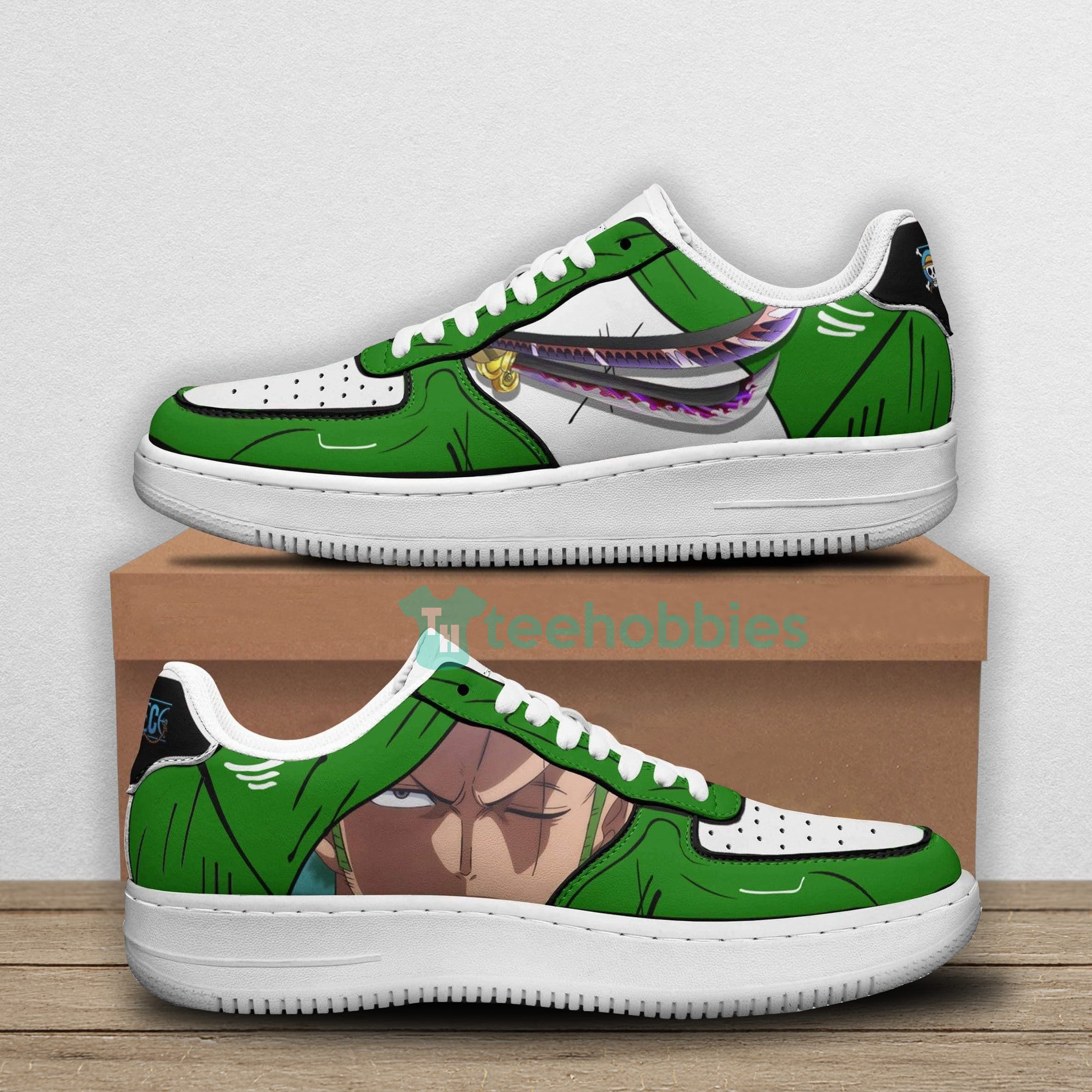 Roronoa Zoro Custom One Piece Anime For Fans Air Force Shoes