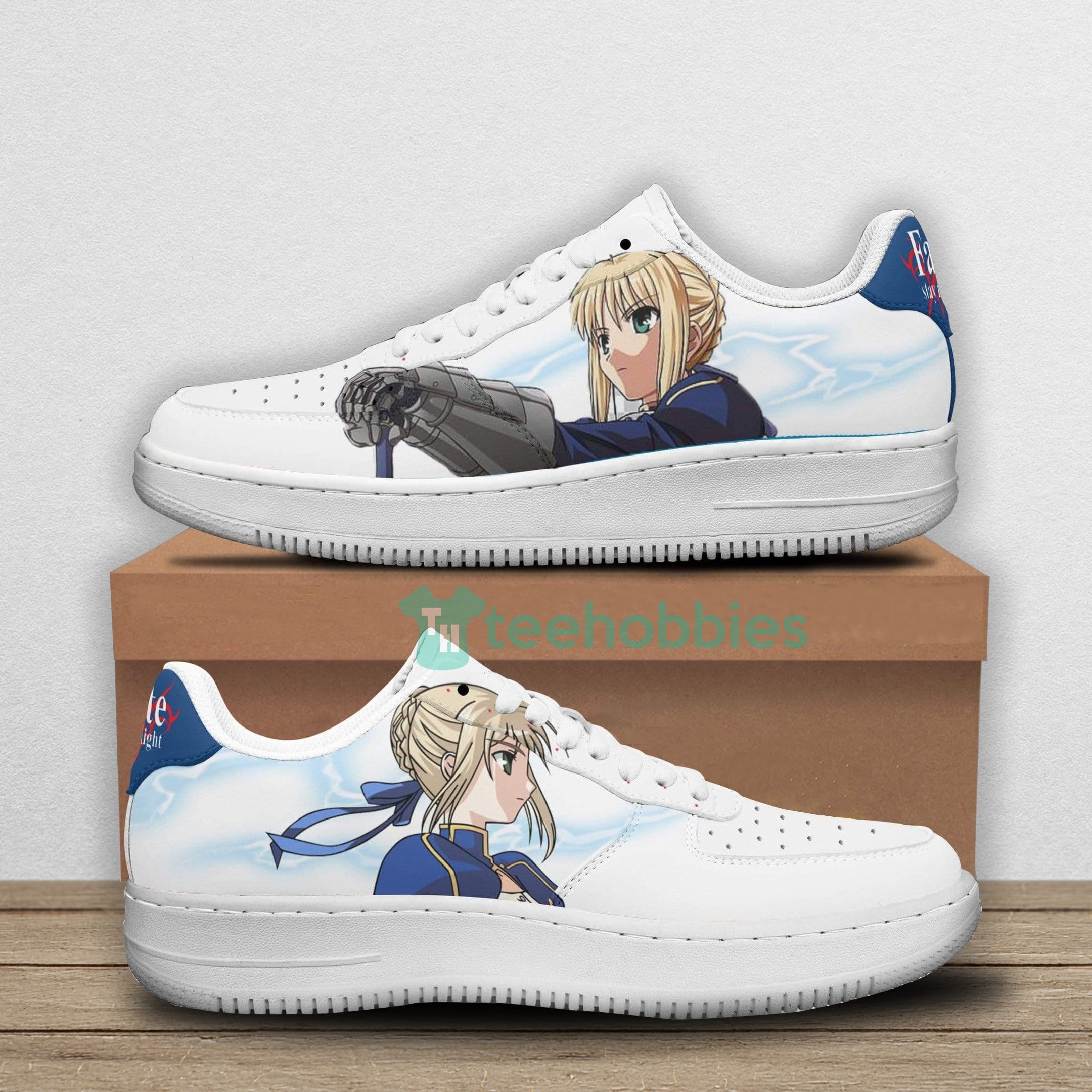 Saber Air Custom Fate Stay Night Anime For Fans Air Force Shoes