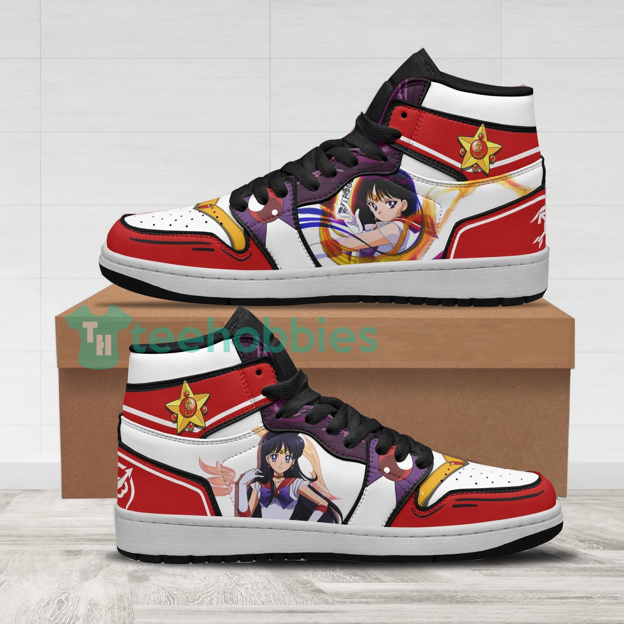 Sailor Mars Custom Anime Sailor Moon Air Jordan Hightop Shoes