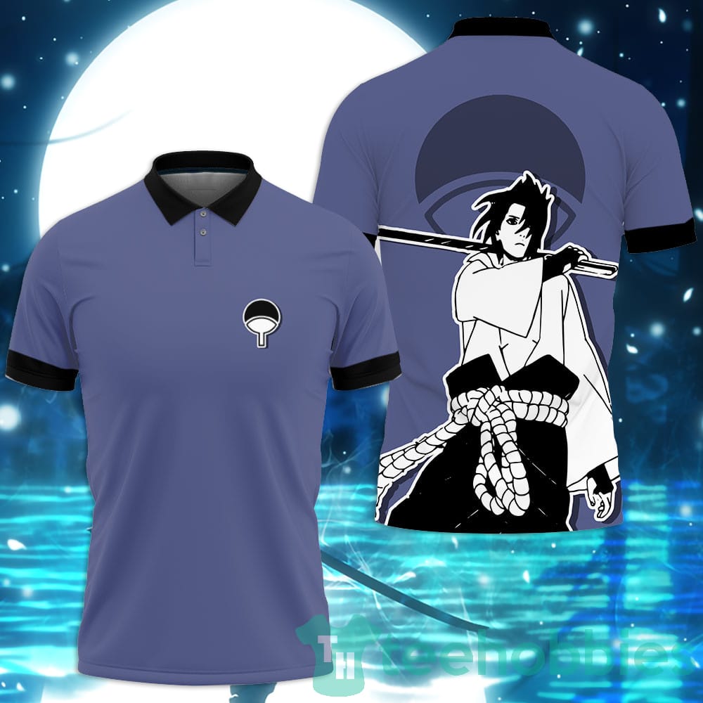 Sasuke Uchiha Custom Manga Anime Polo Shirt For Men And Women