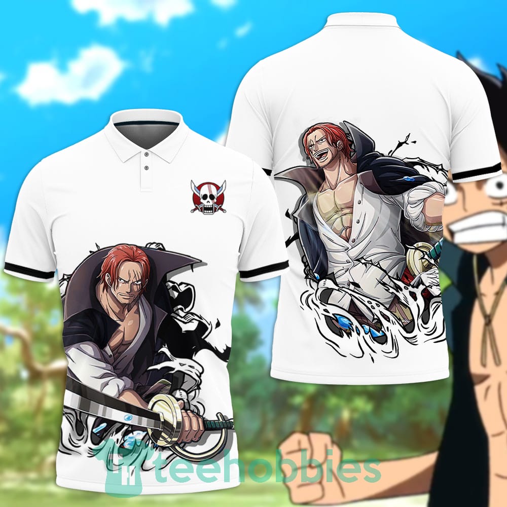 Shanks Polo Shirt Custom Anime One Piece For Anime Fans