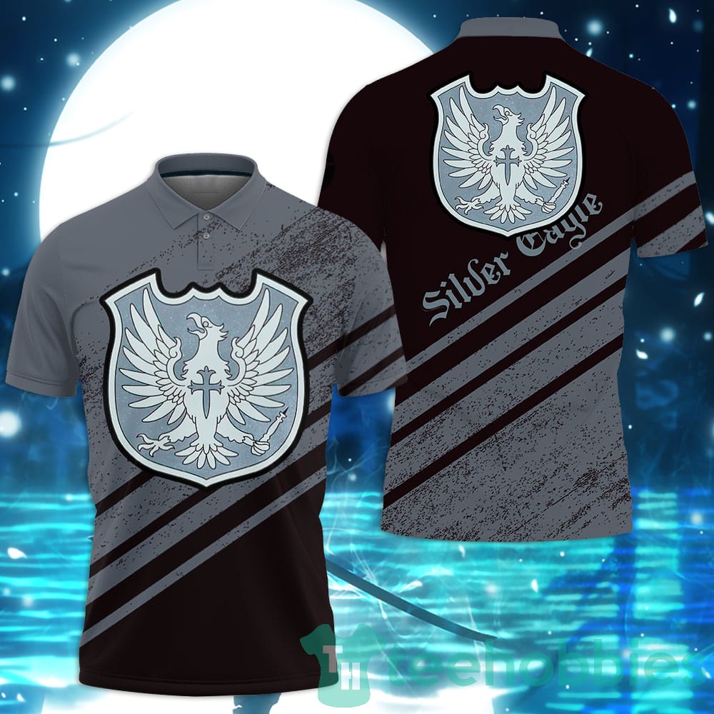 Silver Eagle Black Clover Custom Anime Polo Shirt For Men And Women