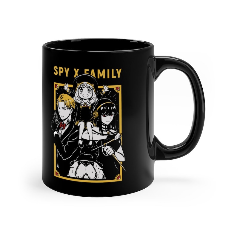 Spy x Family Anya Yor Loid Anime Lover Coffee Mug - Mug 11oz - Black