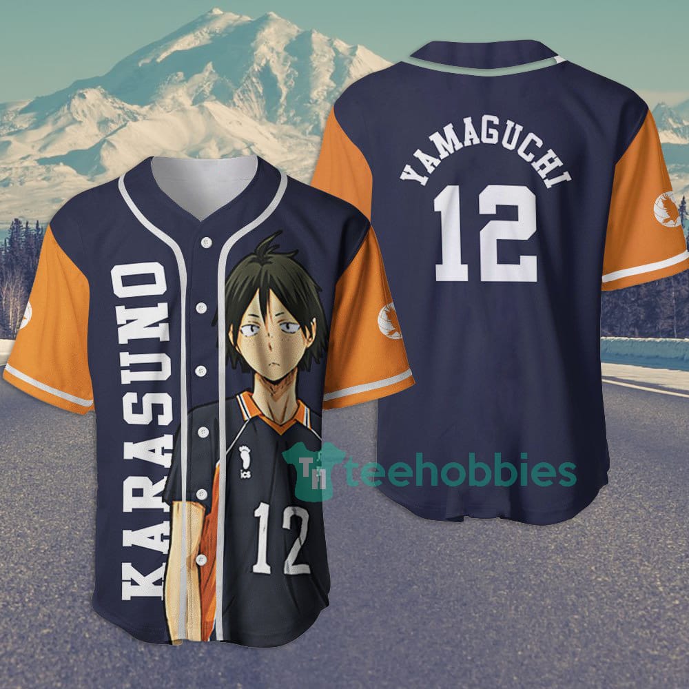 Tadashi Yamaguchi Haikyuu Custom Anime Jersey Baseball Shirt For Fans
