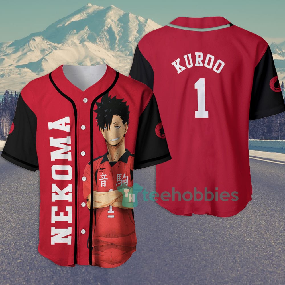 Tetsurou Kuroo Haikyuu Custom Anime Jersey Baseball Shirt For Fans