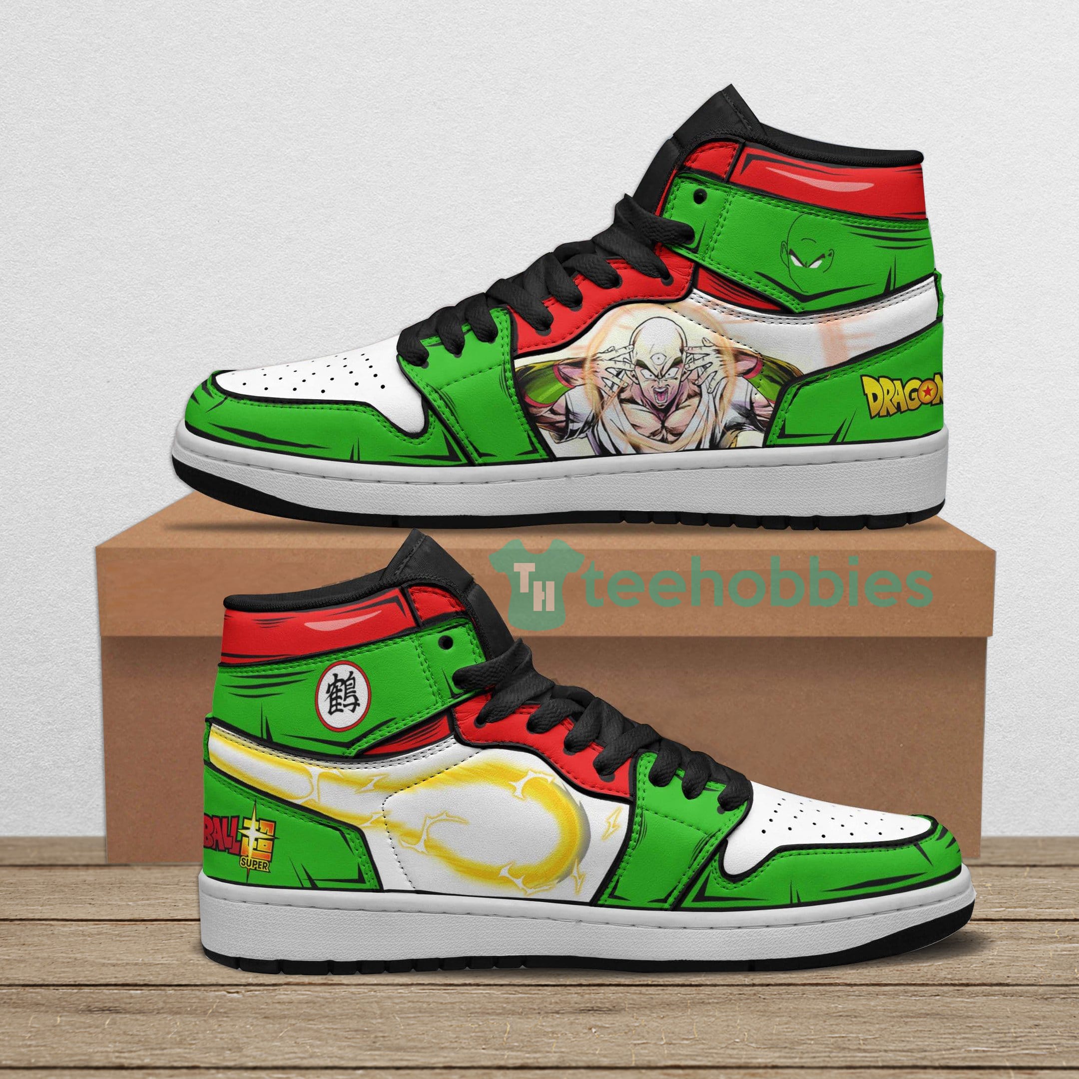 Tien Shinhan Custom Dragon Ball Anime Air Jordan Hightop Shoes