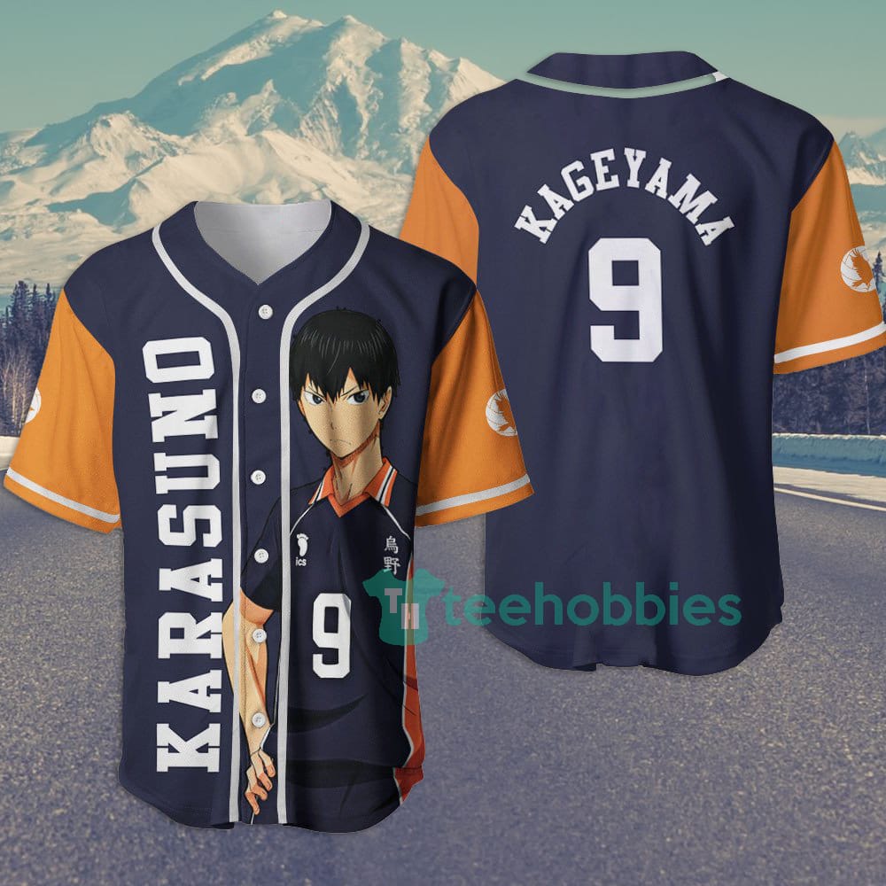 Tobio Kageyama Haikyuu Custom Anime Jersey Baseball Shirt For Fans