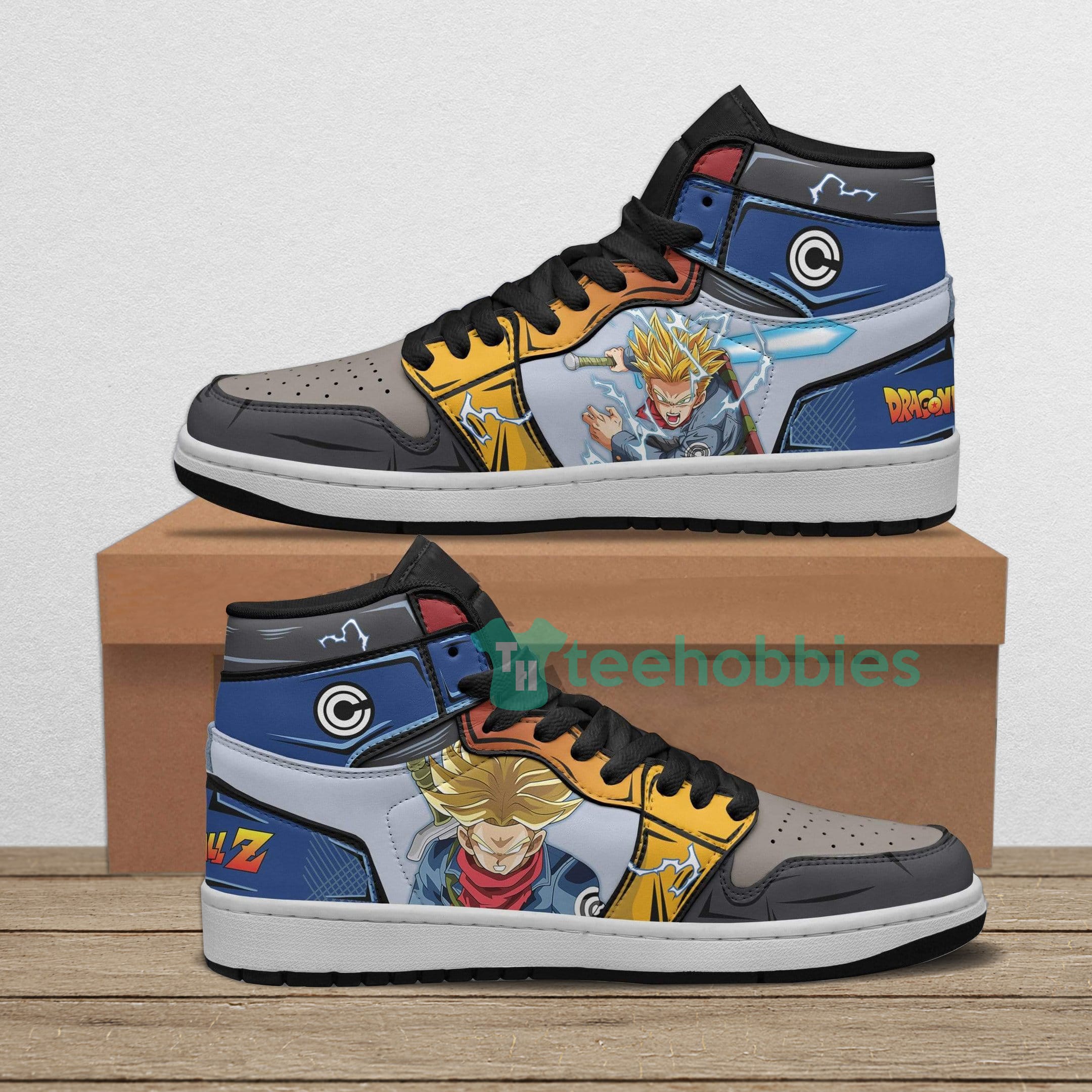 Trunks Custom Dragon Ball Z Anime Air Jordan Hightop Shoes