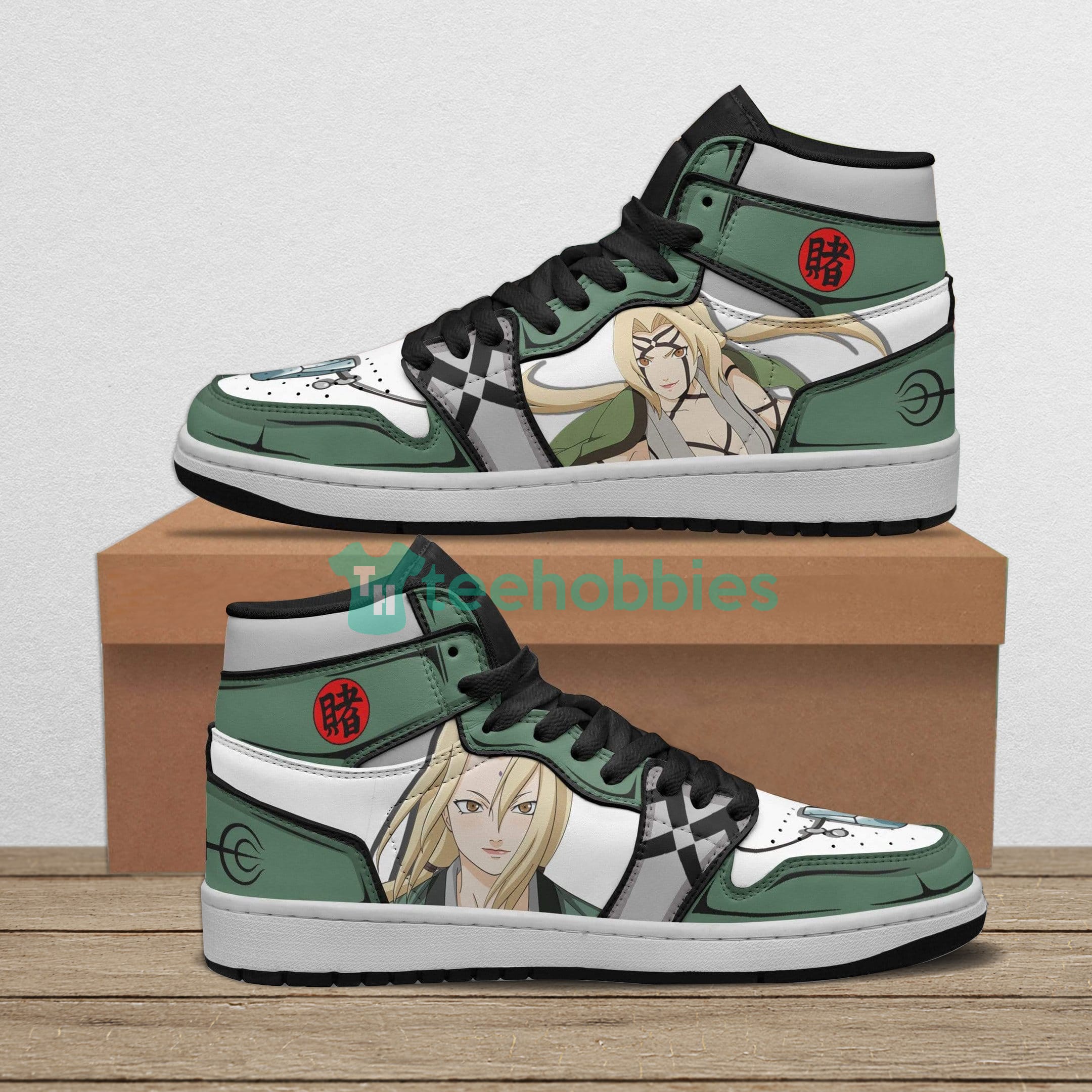 Tsunade Custom Naruto Anime Air Jordan Hightop Shoes