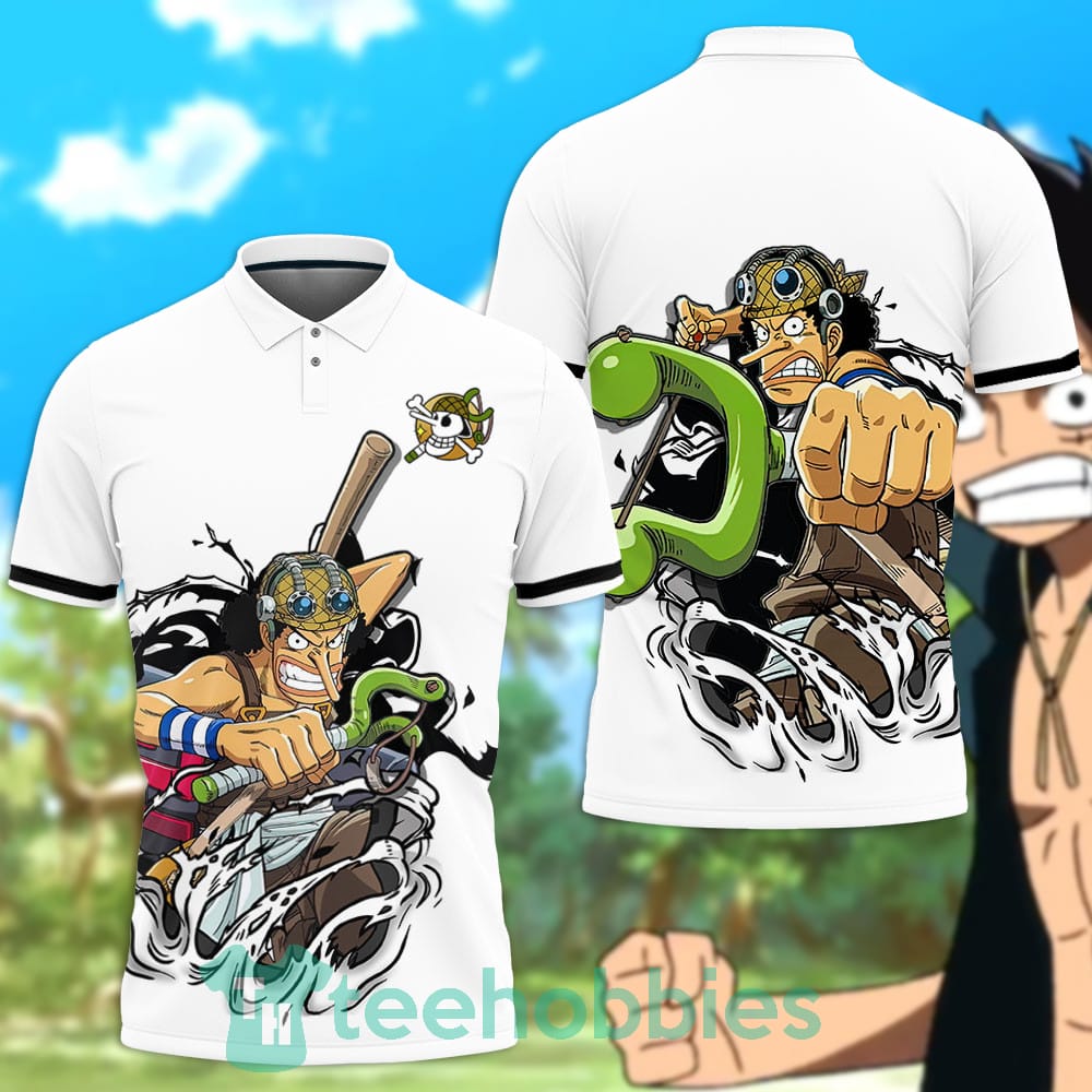Usopp Polo Shirt Custom Anime One Piece For Anime Fans