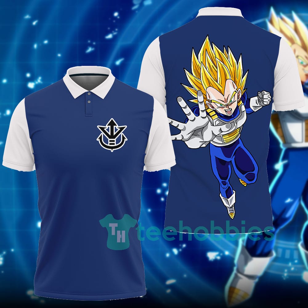 Vegeta Super Saiyan Dragon Ball Custom Anime Polo Shirt For Fans
