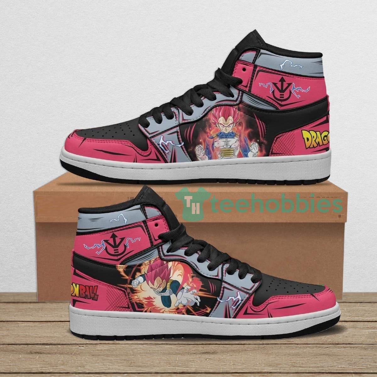 Vegeta Super Saiyan God Custom Anime Air Jordan Hightop Shoes