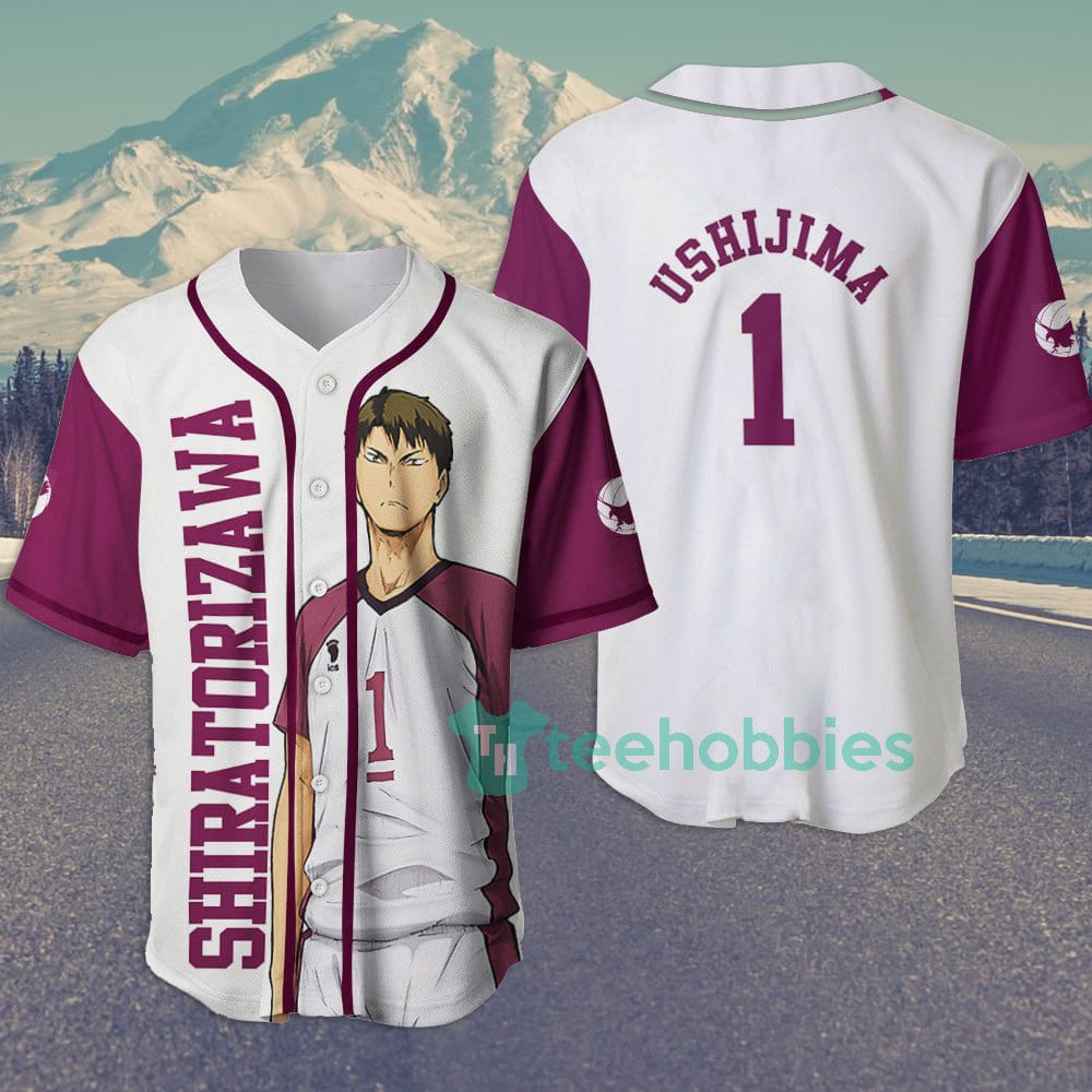 Wakatoshi Ushijima Haikyuu Custom Anime Jersey Baseball Shirt For Fans