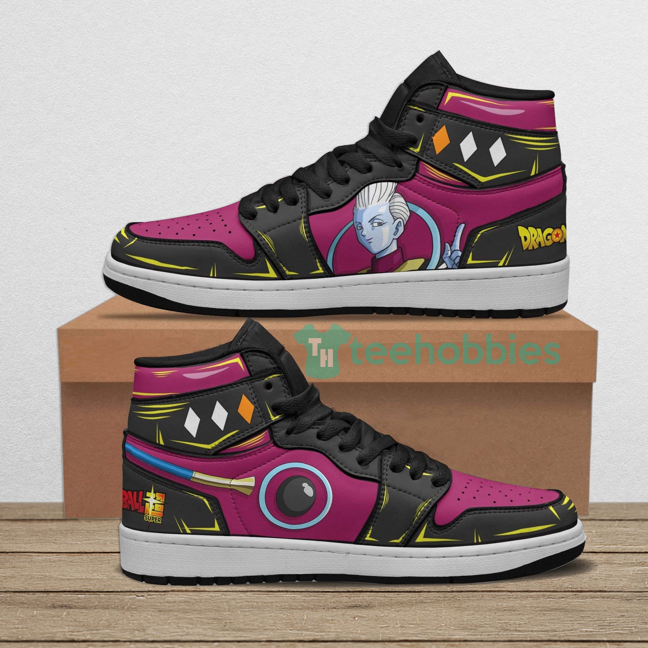 Whis Custom Dragon Ball Anime Air Jordan Hightop Shoes