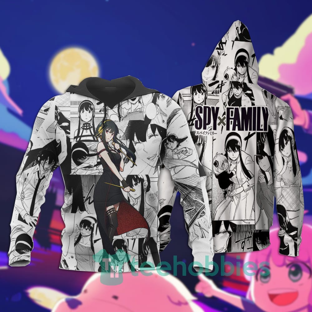 Yor Forger Hoodie Custom Spy x Family Anime For Fans All Over Printed 3D Shirt Product photo 2