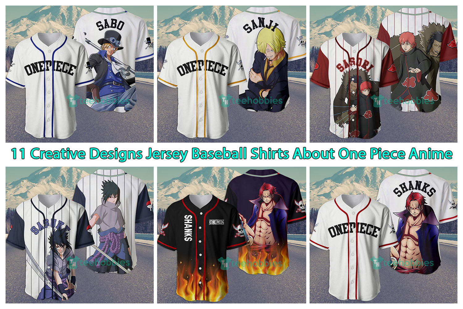 11 Creative Designs Jersey Baseball Shirts About One Piece Anime