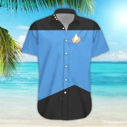 3D Star Trek The Next Generation Blue Uniform Custom Hawaii Shirtproduct photo 2
