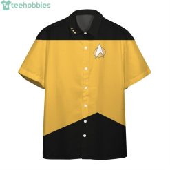 3D Star Trek The Next Generation Yellow Uniform Custom Hawaii Shirtproduct photo 1