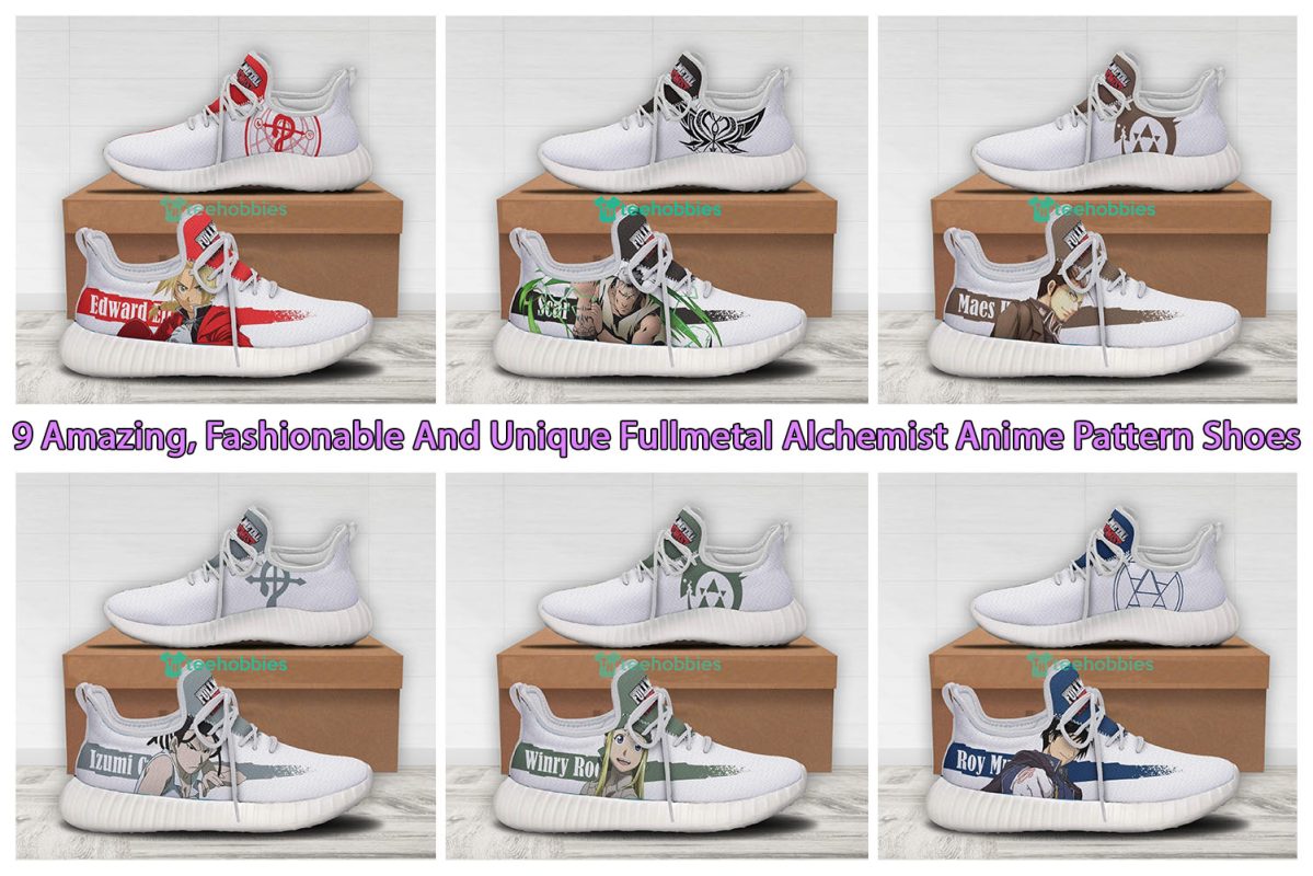 9 Amazing, Fashionable And Unique Fullmetal Alchemist Anime Pattern Shoes
