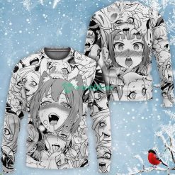 Ahegao All Over Printed 3D Shirt Custom Anime Fans Girls s For Otaku Fans Product Photo 2