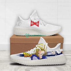 Android 18 Custom Dragon Ball Anime Yeezy Shoes For Fans Product Photo 2