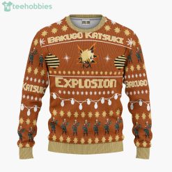 Bakugo Katsuki Custom My Hero Academia Anime Fans Ugly Christmas Sweater Hoodie Product Photo 1
