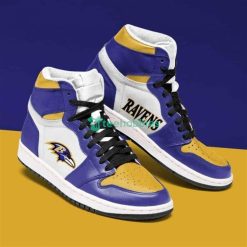 Baltimore Ravens Fans Air Jordan Hightop Shoes Perfect Gift For Fans Product Photo 1