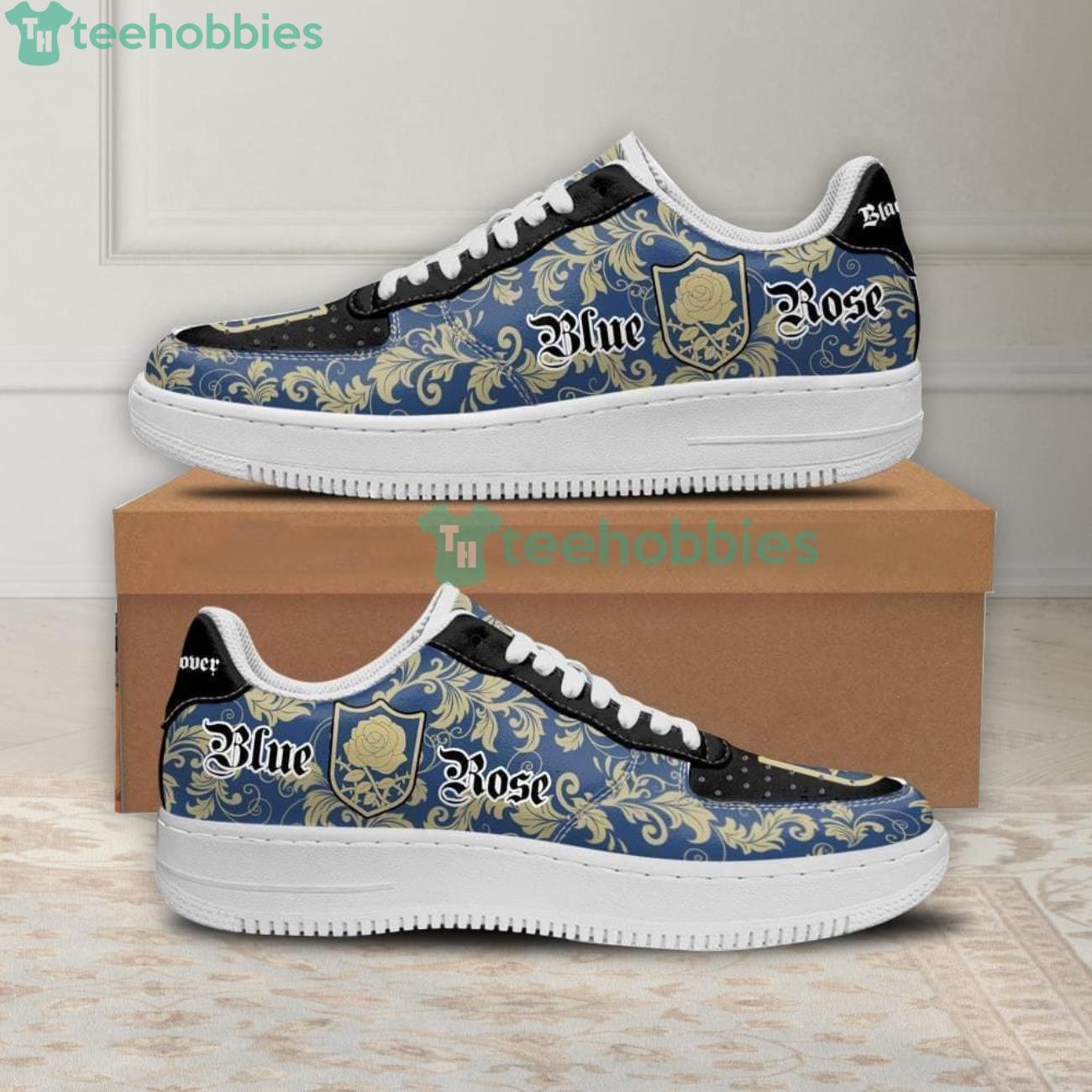 Black Clover Magic Knights Squad Blue Rose Anime Air Force Shoes For Fansproduct photo 1