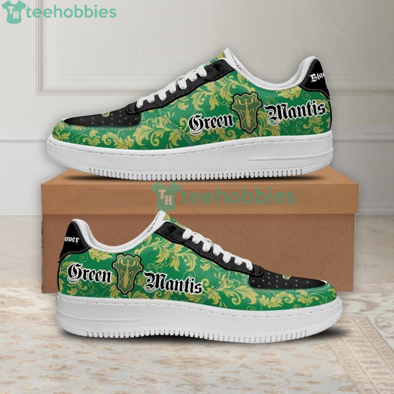 Black Clover Magic Knights Squad Green Mantis Anime Air Force Shoes For Fansproduct photo 1