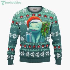 Bulbasaur Ugly Christmas Sweater Pokemon Custom Ugly Christmas Sweater Hoodie Product Photo 1