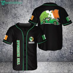Custom Name Irishman Flag Irish Sports Men Jersey Baseball Shirt Product Photo 1