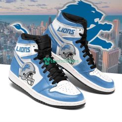 Detroit Lions Fans Air Jordan Hightop Shoes Product Photo 1