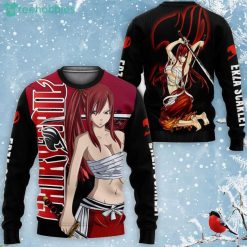 Erza Scarlet All Over Printed 3D Shirt Fairy Tail Anime Fans Product Photo 2