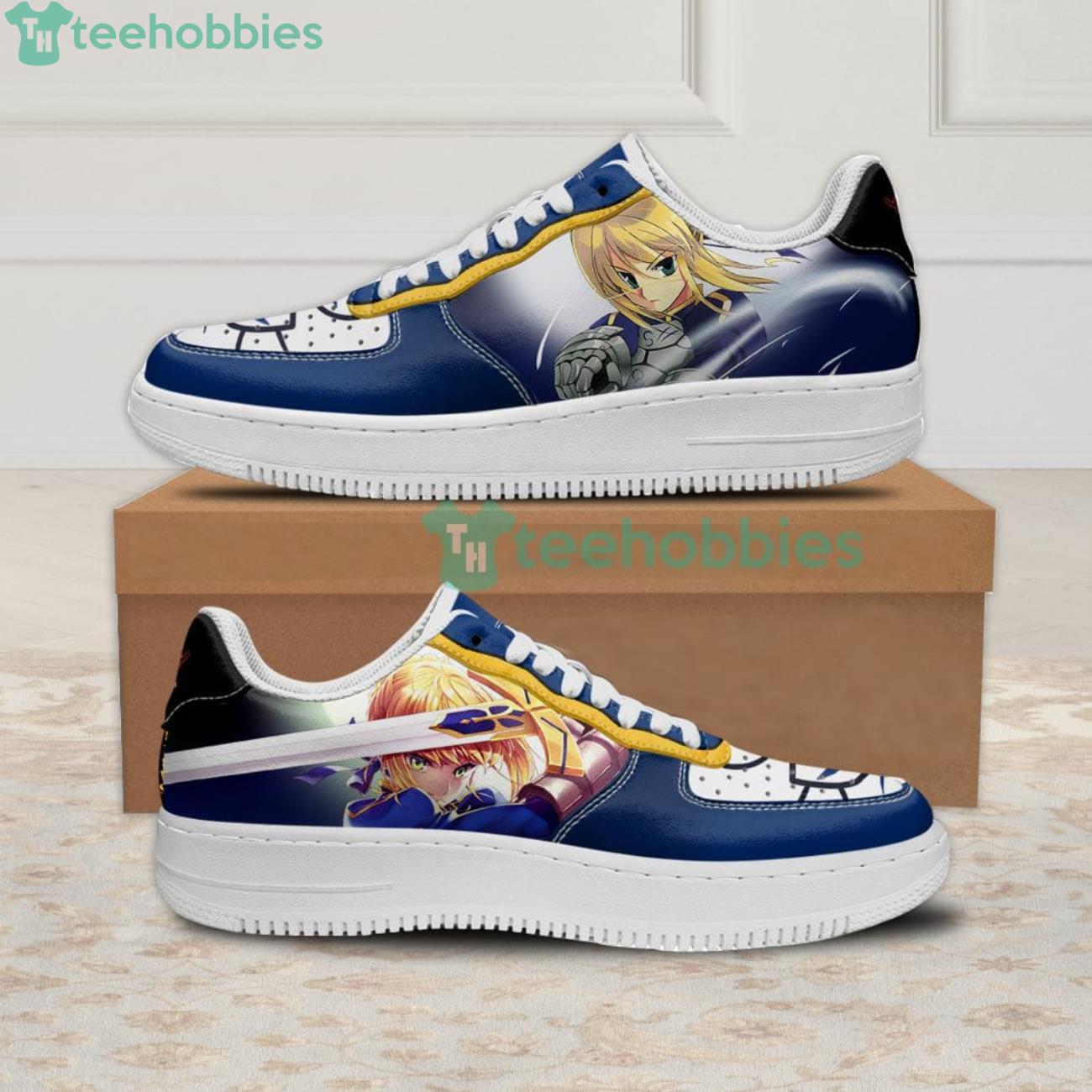 Fate Stay Night Saber Custom Anime Air Force Shoes For Fansproduct photo 1