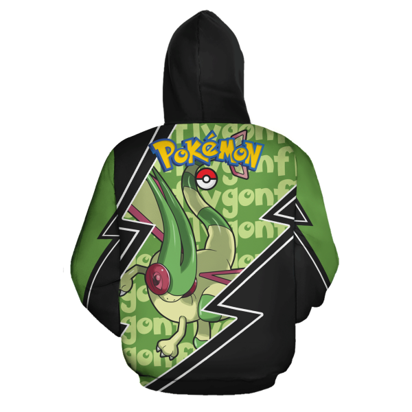 Flygon Zip All Over Printed 3D Shirt Costume Pokemon Fan Gift Idea Product Photo 3