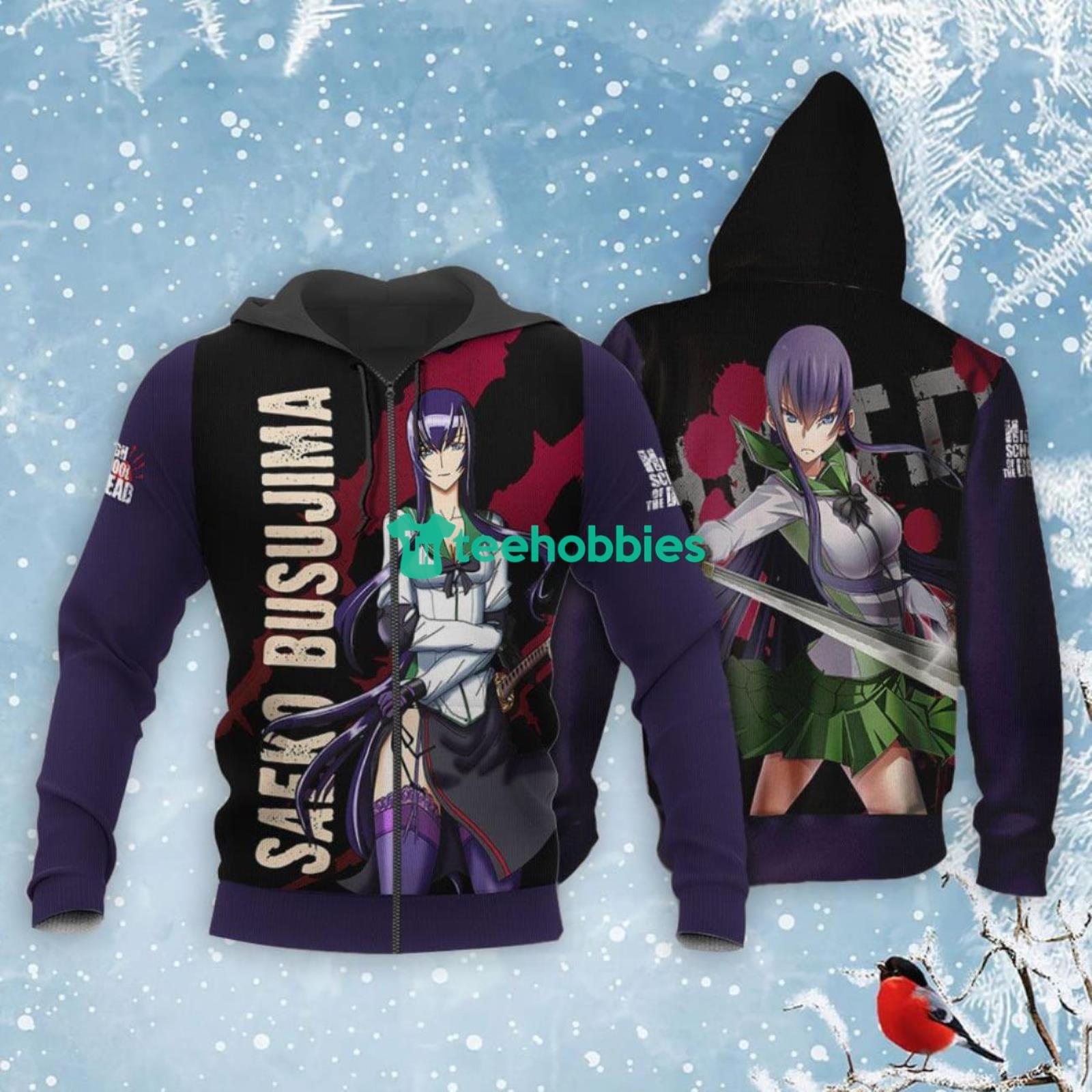 Highschool Of Dead All Over Printed 3D Shirt Saeko Busujima Anime Fans Product Photo 1 Product photo 1