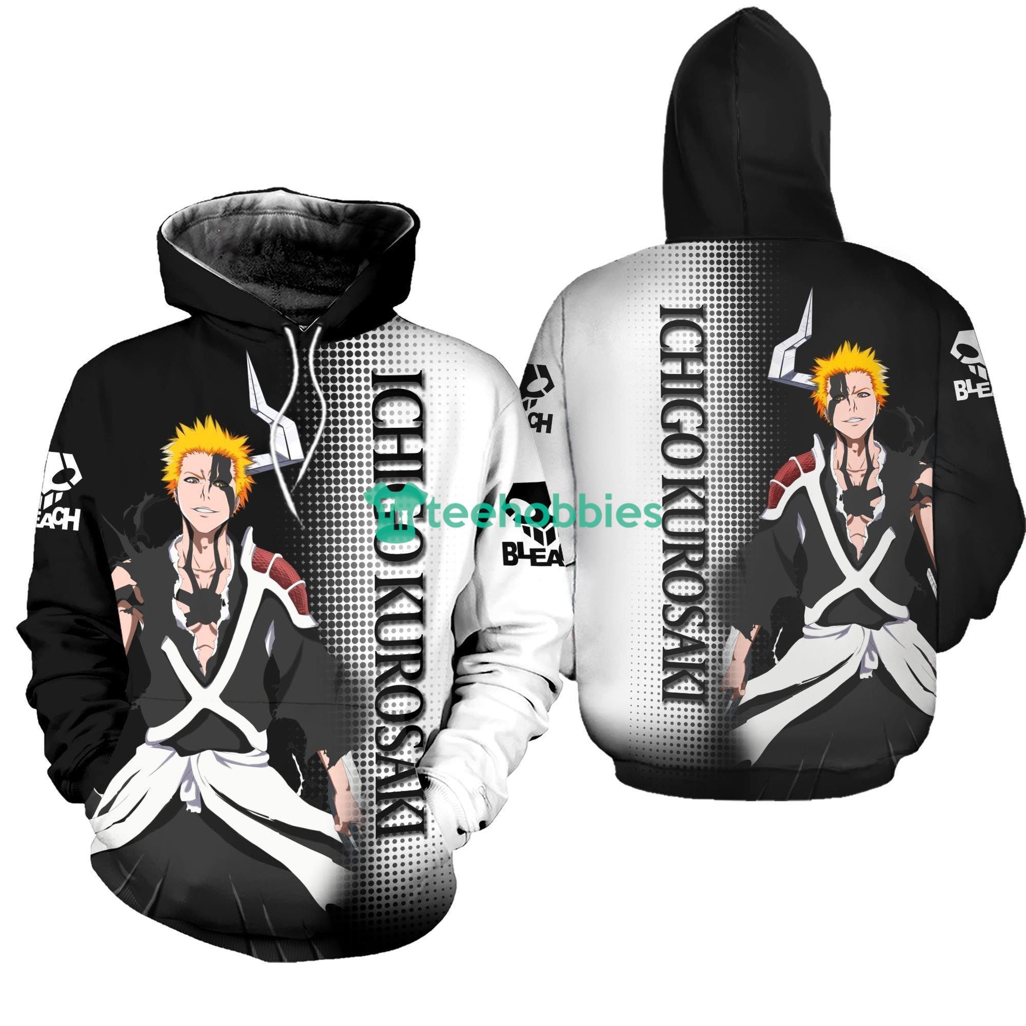 Ichigo Costume Bleach Anime Fans All Over Printed 3D Shirt Product Photo 2 Product photo 2