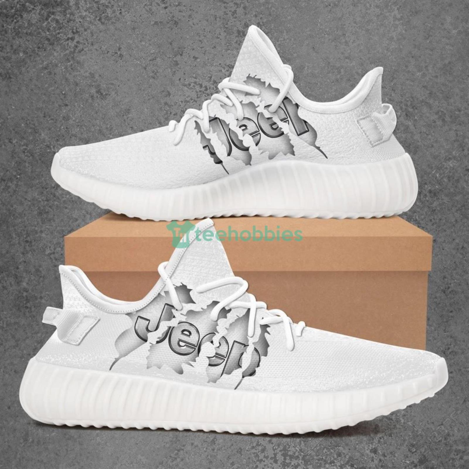 Jeep Car Yeezy White Shoes Sport Sneakers Product Photo 1 Product photo 1