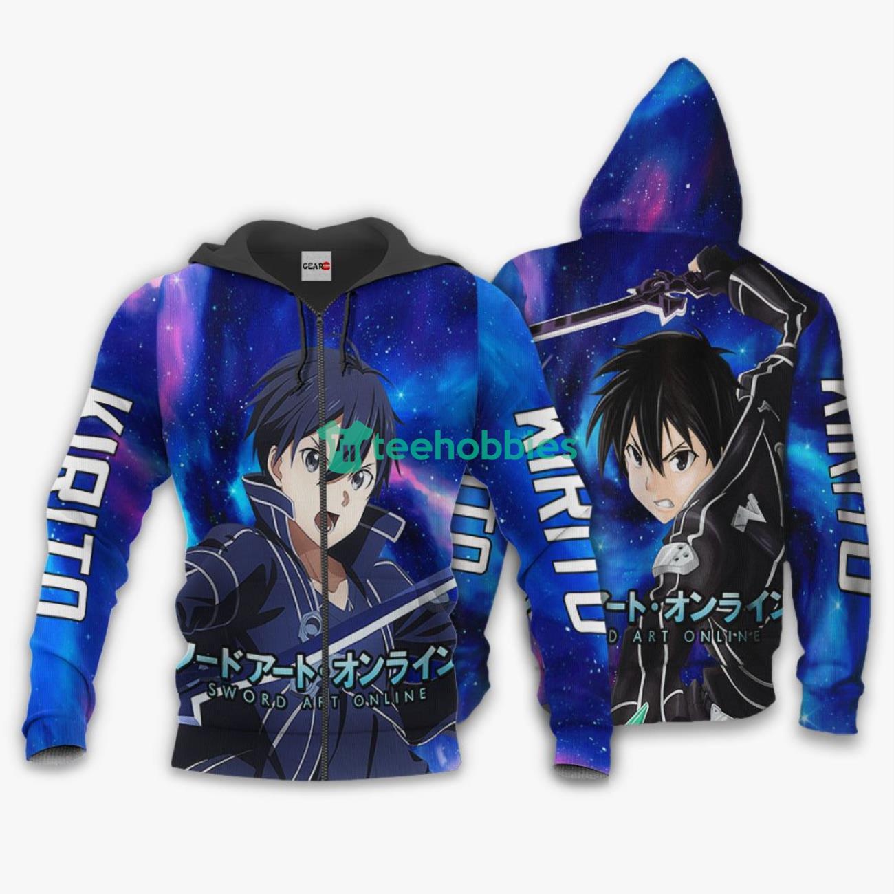 Kirito All Over Printed 3D Shirt Sword Art Online Custom Anime Fans Product Photo 1 Product photo 1