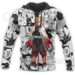 Kyojuro Rengoku All Over Printed 3D Shirt Kimetsu Anime Fans Mix Manga Kimetsu No Yaiba Product Photo 8