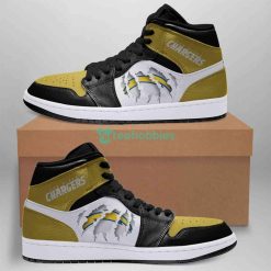 Los Angeles Chargers Air Jordan Hightop Shoes Product Photo 1