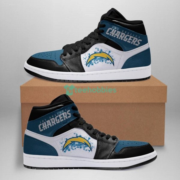 Los Angeles Chargers Fans Air Jordan Hightop Shoes Product Photo 1