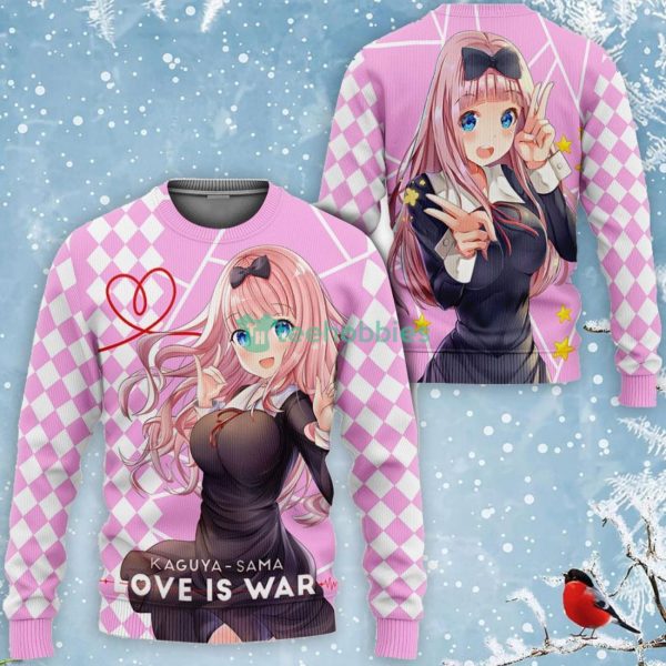 Love Is War Chika Fujiwara All Over Printed 3D Shirt Kaguya-sama Anime Fans Product Photo 2