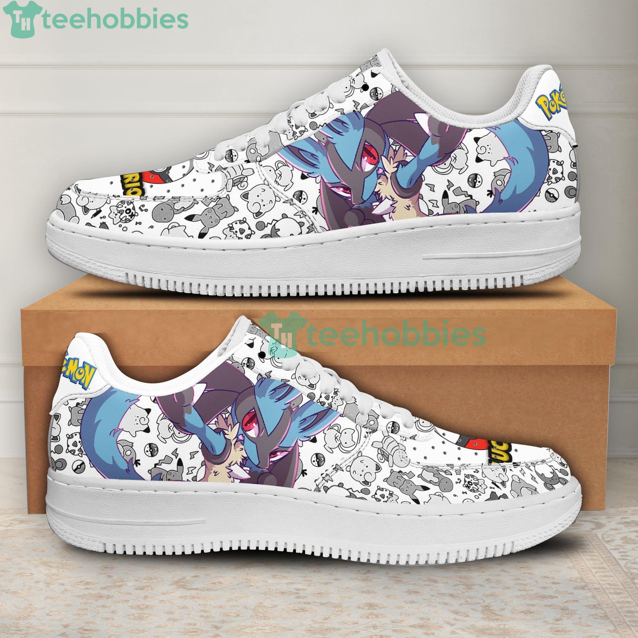 Lucario Pokemon Lover Anime Air Force Shoes For Fansproduct photo 1