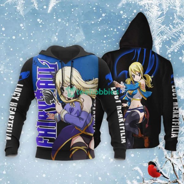 Lucy Heartfilia All Over Printed 3D Shirt Fairy Tail Anime Fans Product Photo 3