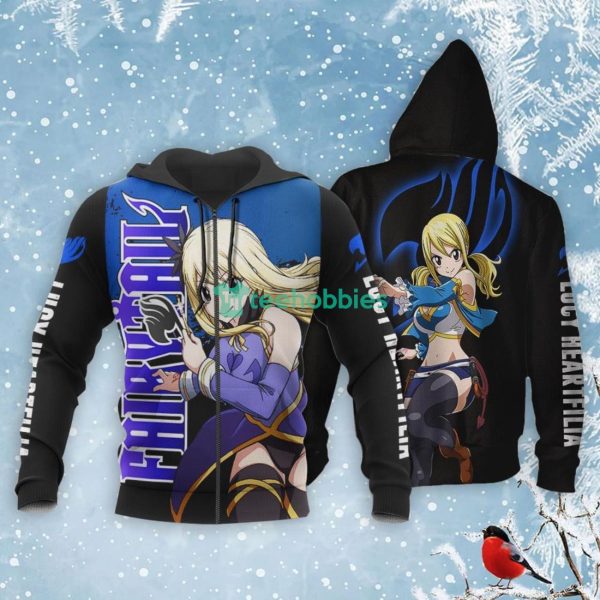 Lucy Heartfilia All Over Printed 3D Shirt Fairy Tail Anime Fans Product Photo 1