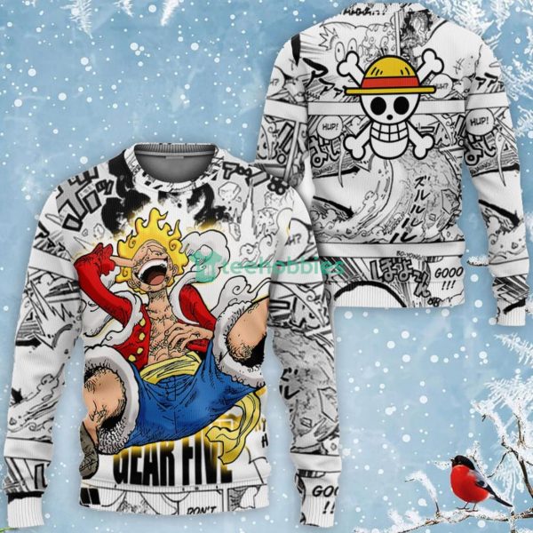 Luffy Gear 5 All Over Printed 3D Shirt Custom One Piece Anime Fans Mix Manga Product Photo 2