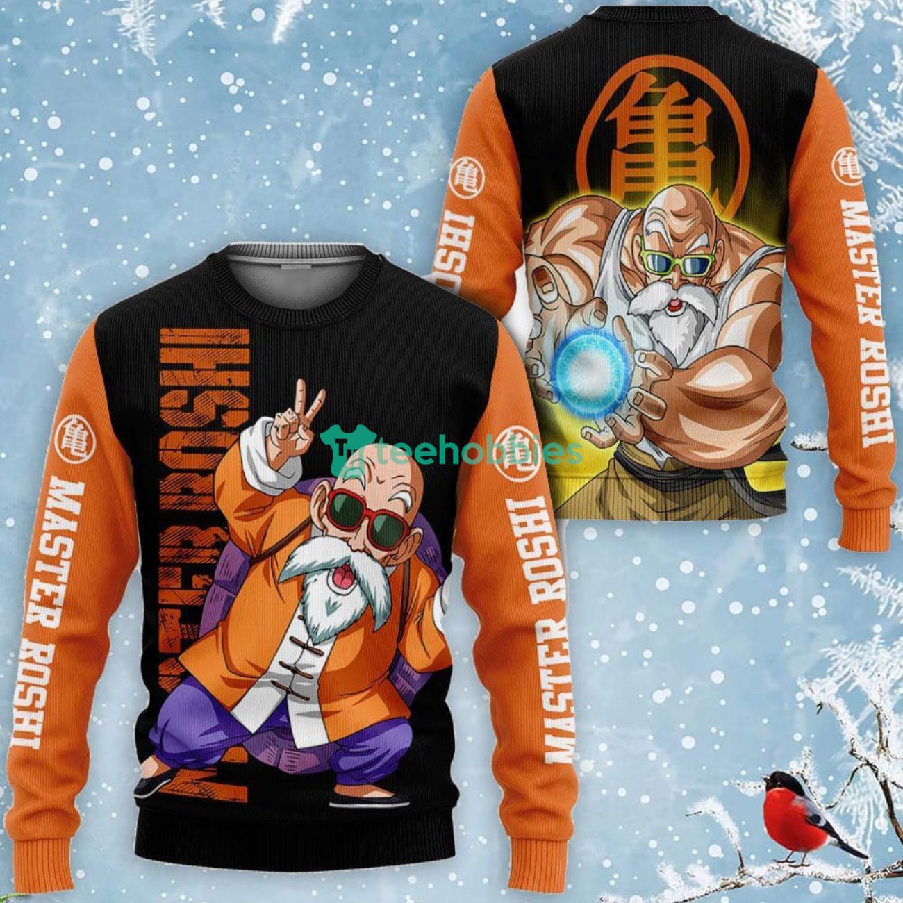 Master Roshi All Over Printed 3D Shirt Dragon Ball Anime Fans Product Photo 2 Product photo 2